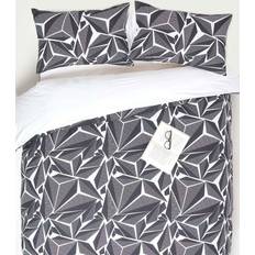 Homescapes Monochrome Digitally Duvet Cover Black