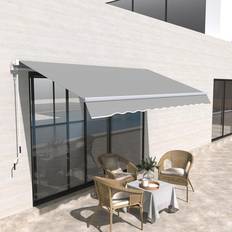 OutSunny Patio Awnings OutSunny Retractable Manual Awning