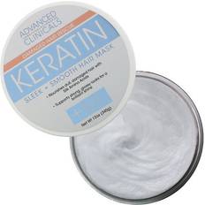 Advanced Clinicals Keratin, Sleek + Smooth Hair Mask, 340g