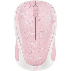 Logitech Mouse Beautiful pink/White Rose Splash