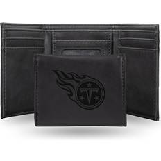 NFL Fan Rico Titans Laser-Engraved Black Trifold Wallet