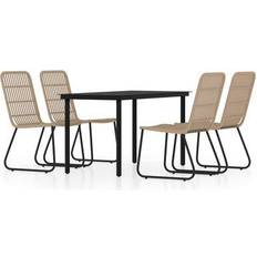 vidaXL 3099163 Patio Dining Set, 1 Table incl. 4 Chairs