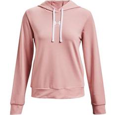 Under Armour Elastane/Lycra/Spandex Jumpers Under Armour Rival Terry Hoodie Women - Pink