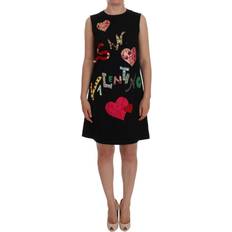 Midi Dresses - XXXS Dolce & Gabbana San Valentino Crystal Shift Dress