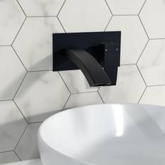 Wave Mounted Black Basin