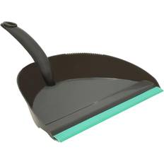 JVL Dustpan and Bristle Brush Set Grey/Turquoise