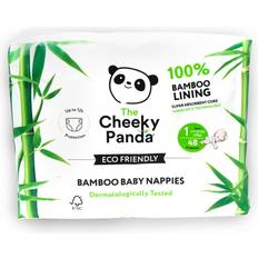 The Cheeky Panda Bamboo Baby Nappies Size 1 5kg 48pcs