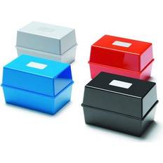 Red Business Card Holders Deflecto Value Deflecto Card Index Box