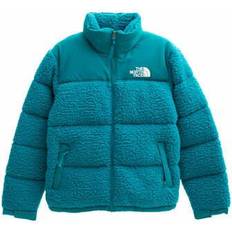 The North Face Turquoise - Women Jackets The North Face Women’s High Pile Nuptse Jacket - Harbor Blue