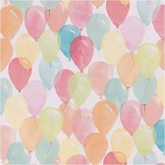 Creativ Company Gift wrap, Balloons, W: 50 cm, 80 g, pastel colours, 5 m/ 1 roll