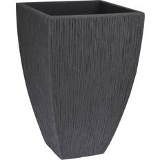 ProGarden Flower Pot Ribbed Lava