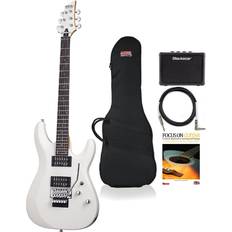 Schecter C-6 FR Deluxe Electric Guitar (Satin White)