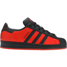 Adidas Junior Marvel Spider-Man Miles Morales SuperStar - Core Black/Core Black/Red