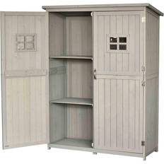 OutSunny Garden Shed Outdoor Storage Unit w/ Asphalt Three (Building Area )