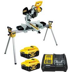 Dewalt Mitre Saws Dewalt DCS365M2 18v Cordless XPS 184mm Mitre Saw, 2 x 5.0ah DE7023 Leg Stand