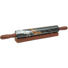 Premier Housewares ZIARAT BLACK AND GOLD MARBLE ROLLING Rolling Pin