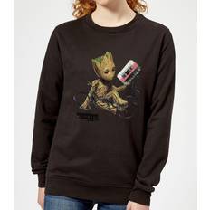 Marvel Guardians Of The Galaxy Groot Tape Women's Christmas Jumper Black XXL