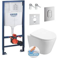 Grohe Toilet set Frame SAT Infinitiorimless WC, invisible fixings Flush plate Soundproofing panel (ArenaInfinitio)