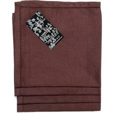 Homescapes Cotton Fabric Cloth Napkin Brown (45.7x45.7cm)