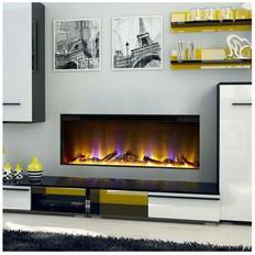 Celsi Electric Fireplace Inset Fire Heater Modern LED Lighting Remote Control Glass