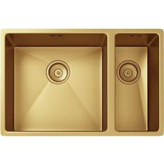 Gold Kitchen Sinks Innocenti UM15GOLD Undermount Gold Sink