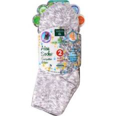 Earth Therapeutics Aloe Moisture Aloe Socks Gray Plaid 2