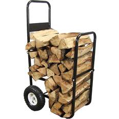 Sunnydaze Decor Firewood Log Cart & Cover QX-FLC-COMBO