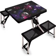 Picnic Time Death Star Star Wars Picnic Table Portable Folding Table with Seats