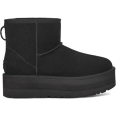 Wool Ankle Boots UGG Classic Mini Platform - Black