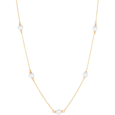 Sif Jakobs Padua Cinque Necklace - Gold/White