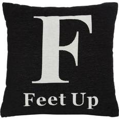 Premier Housewares Words 'Feet Complete Decoration Pillows Black