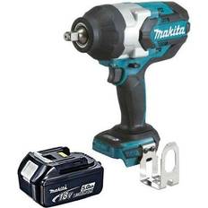 Makita 5ah battery Makita DTW1002Z 18V 1/2' Brushless Impact Wrench With 1 x 5Ah Battery