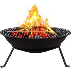 Vivo Outdoor Fire Pit and BBQ Bowl Round Garden