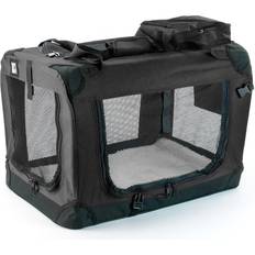 Medium Black Fabric Pet Carrier Travel Transport Bag for Cats Dogs - Black