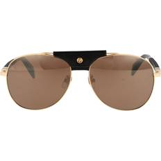 Chopard Aviator Shiny Rose Gold Brown Silver Mirror Polarised