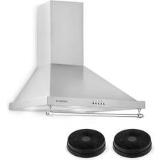 Klarstein Montblanc Cooker Extractor Hood Recirculation, Transparent, Silver, Grey