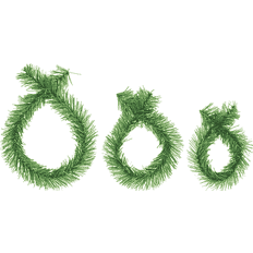 Haute Decor Set of 40 Indoor/Outdoor Noble Pine Garland Ties