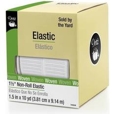 Dritz Non-Roll Woven Elastic 1-1/2"X10yd-White