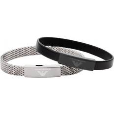 Emporio Armani Essential Jewellery Set - Silver/Black