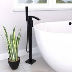 Wave Black Freestanding Bath Shower