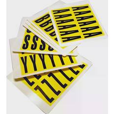 Complete Packs of Self-Adhesive Letters H.21 x W. 56mm Yellow