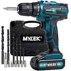 Mylek 18V Cordless Drill Driver 2 Speed With Carry Case