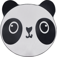 Beliani Kids Rug Playroom Animal Panda Print â 120 White Black Panda