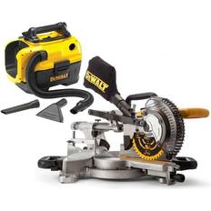 Dewalt Mitre Saws Dewalt DCS365N 18v Cordless XPS 184mm Mitre Saw XPS Bare DCV584L Vacuum