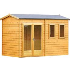 Shire 12' 7' Double Door with Two Opening Windows Dip Treated Garden Studio