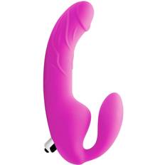 XR Brands Strap U Royal Rider Vibrating Strap-On Dildo Rose