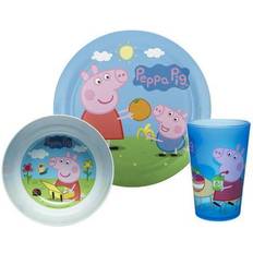 Zak Designs Peppa Pig Kids Dinnerware Set Peppa & Friends 3-Pieces Set