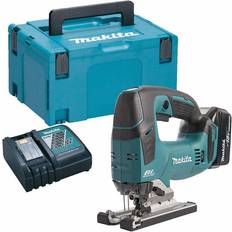 Makita Jigsaws Makita DJV182Z 18V Brushless Top Handle Jigsaw with 1 x 5.0Ah Battery Charger & Type 3 Case