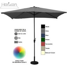 Horizon 3x2m Grey Parasol Aluminium Crank Garden