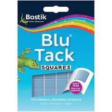 Blue Desk Tape & Tape Dispensers Bostik Blu Tack Squares Blue Adhesive Putty